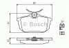 0986424427 Bosch Тормозные колодки дисковые задние MITSUBISHI 1,6-1,9: Carisma, Spase Star 00-; VOLVO 1,6-2,0 S40/V40 97- (фото 8)
