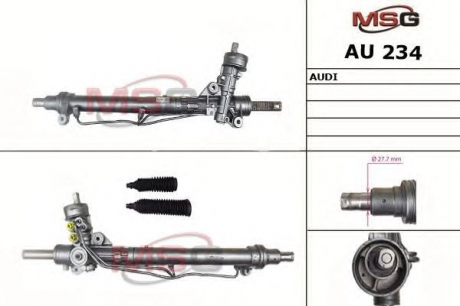 AU234 MSG Рулевая рейка с ГУР новая AUDI A4 (8E2, B6) 00-04,A4 Avant (8E5, B6) 01-04,A4 кабрио (8H7, B6, 8HE,