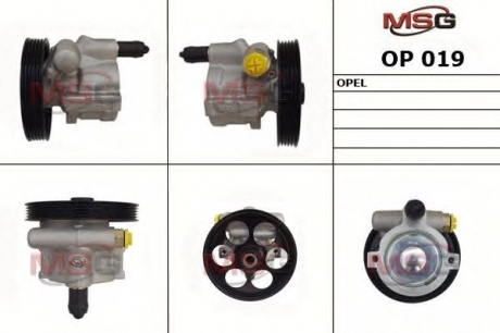 OP019 MSG Насос ГУР новый NISSAN Interstar 2002-,NISSAN Interstar 2002-2009,NISSAN Primastar 2002-,OPEL Co