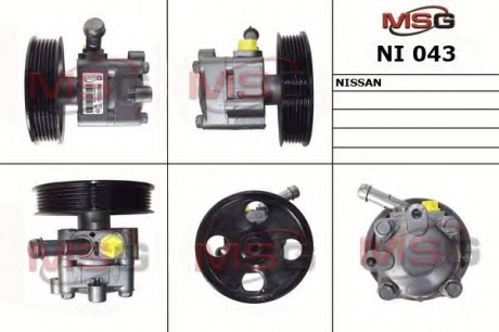 Насос ГУР новий NISSAN PRIMERA (P12) 02-,PRIMERA Hatchback (P12) 02-,PRIMERA універсал (WP12) 02 NI043