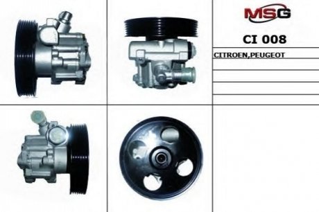 CI008 MSG Насос ГУР новий CITROEN C5 01-04,C5 04-,C5 Break 01-04,C5 Break 04-;FIAT SCUDO 07-,SCUDO фургон