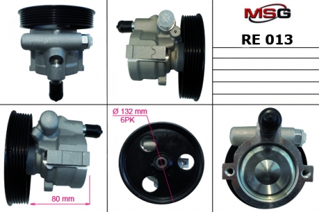 RE013 MSG Насос гідропідсилювача KANGOO 1.5 01-/LOGAN 1.6 09-