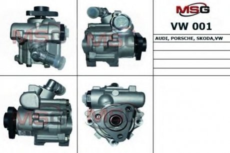 VW001 MSG Насос ГУР новый AUDI A4 97-00, A6 97-05, A6 Avant 97-05, ALLROAD 00-05, AUDI A8 94-98