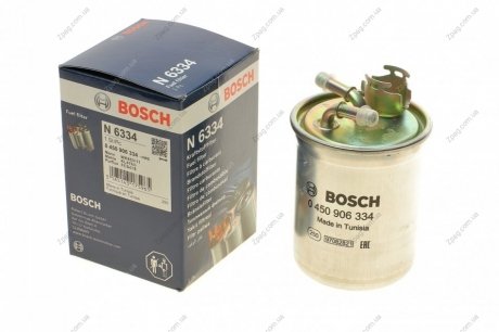 0450906334 Bosch Фильтр топливный дизельный H=174mm VW Sharan 1,9TDI 00-; FORD Galaxy; SEAT Alhambra