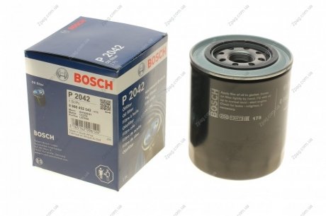0986452042 Bosch Фильтр масляный H=127mm MITSUBISHI Galant 1,8D; MAZDA; HYUNDAI Galloper 2,5D