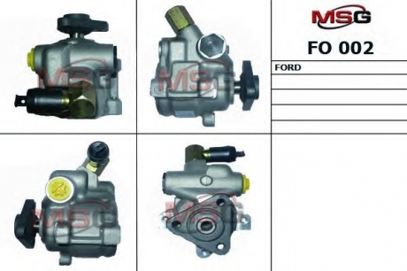FO002 MSG Насос ГУР новый FORD ESCORT 1995-2000, FIESTA 1989-1995, TRANSIT 1994-2000