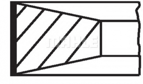 227 33 N0 MAHLE Кільця поршневі MAN D0824 LF/D0826 LF 88-94 108.0 (3/2.5/4) CR2 (без упакування)(вир-во Mahle)