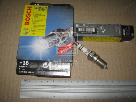 0242240848 Bosch Свічки запалювання HR6DE +18 PLUS 0,8mm CITROEN; PEUGEOT; RENAULT; VOLVO