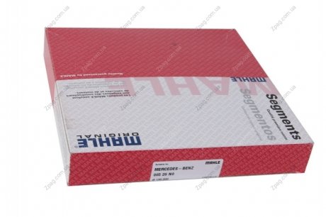 005 26 N0 MAHLE Кольца поршневые (1cyl). MB OM501LA/OM502LA EURO4/5. D 130.0 (3/3/4)