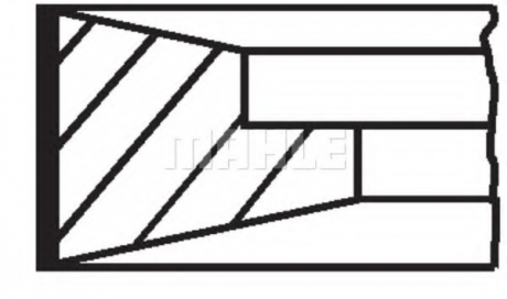 099 99 N0 MAHLE Кольца поршневые (1cyl). DEUTZ BF4M1013/BF6M1013). D 108.0 (3/2/3.5)