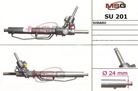 SU201 MSG Рулевая рейка с ГУР новая SUBARU IMPREZA 95-00,SUBAR LEGACY 98-003