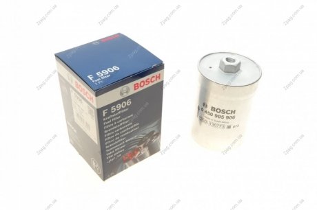 0450905906 Bosch Фильтр топливный H=125mm VW Passat 1,8-4,0 97- ; AUDI 80, A4, A6