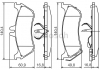 0986424708 Bosch Тормозные колодки дисковые задние DB W163 2,3-3,7 (ML-klasse) (фото 7)