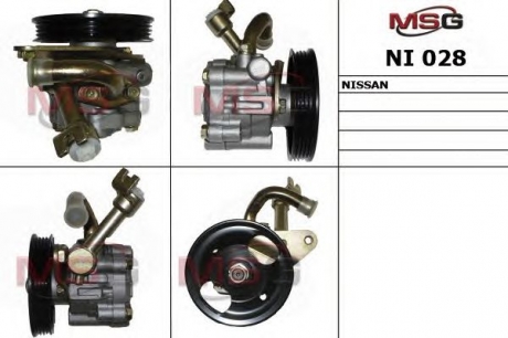 NI028 MSG Насос ГУР новый NISSAN MURANO (Z50) 03-,TEANA I (J31) 03-08