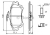 0986424541 Bosch Тормозные колодки дисковые передние VOLVO S40 V40 97- (фото 8)