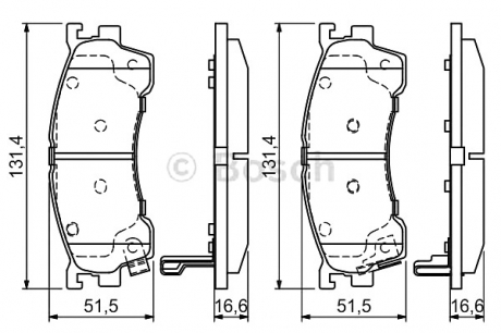 0986424694 Bosch Колодки гальмівні дискові