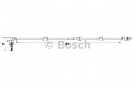 0265007534 Bosch Датчик частоты вращения колеса RENAULT Kangoo