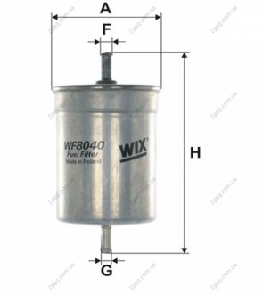 WF8040 WIXFILTRON Фильтр топливный MB - SPRINTER, VITO VW - LT