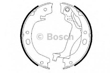 0986487713 Bosch Тормозные колодки барабанные TOYOTA Corolla