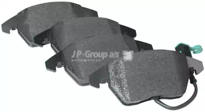 1163601110 JP Group  Гальмівні колодки пер. A1/A3/Altea/Beetle/Caddy/Up (04-21)