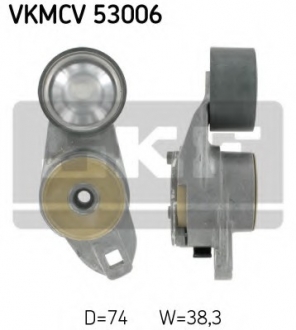 VKMCV 53006 SKF Ролик с натяжителем APV2739 D=74, W=38,3