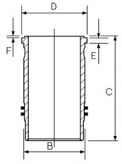 14-480440-00 Goetze  Гільза циліндра