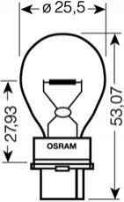 4008321090621 OSRAM Лампа накаливания P27W 12V 27W W2.5x16d