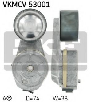 VKMCV 53001 SKF Ролик с натяжителем APV1054 D=74, W=38