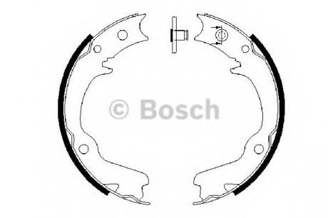 0986487681 Bosch Тормозные колодки Subaru Forester -07