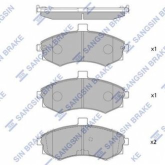 SP1152 Hi-Q  Тормозные колодки дисковые передние