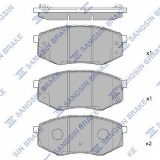 SP1374 Hi-Q  Тормозные колодки дисковые передние