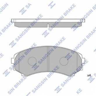 SP2075 Hi-Q  Колодка гальм. диск. MAZDA MPV передн. (вир-во SANGSIN)