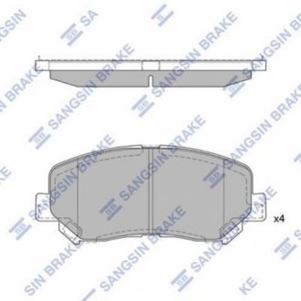 SP1671 Hi-Q  Колодки гальмівні дискові