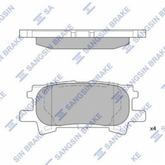 SP1385 Hi-Q  Колодка гальм. диск. LEXUS RX 03- задн. (вир-во SANGSIN)