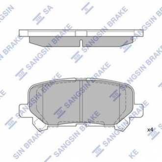 SP1461 Hi-Q  Колодка гальм. диск. ACURA MDX 07- HONDA PILOT 09- задн. (вир-во SANGSIN)