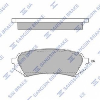 SP1380 Hi-Q  Колодка гальм. диск. TOYOTA LANDCRUISER 100 4.2TDI 24V 98.01- задн. (вир-во SANGSIN)