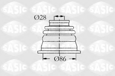 4003464 Sasic  Комплект пылника, приводной вал