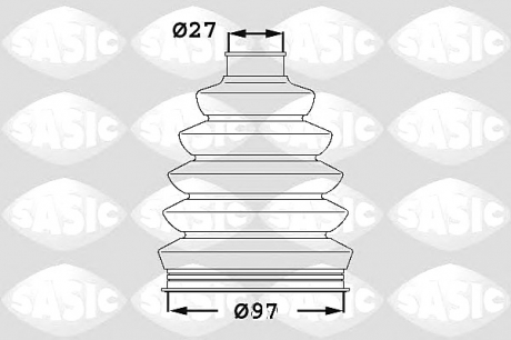 1904043 Sasic  Ремонтний комплект пильника шруса з елементами монтажу