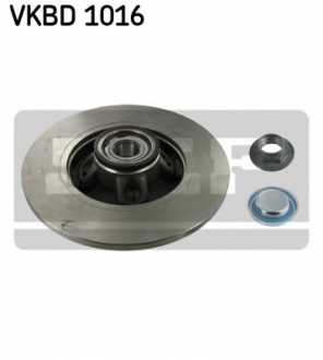 VKBD 1016 SKF Гальмівний диск з підшипником