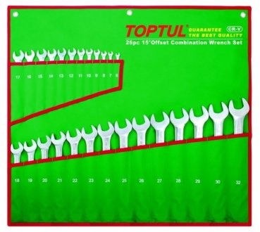 GAAA2604 Toptul Набор ключей комбинированных 26 шт. 6-32 GAAA2604(TOPTUL)