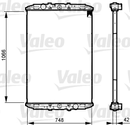 733509 VALEO  Радіатор системи охолодження