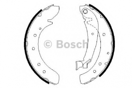 0 986 487 522 Bosch Гальмівні колодки, барабанные