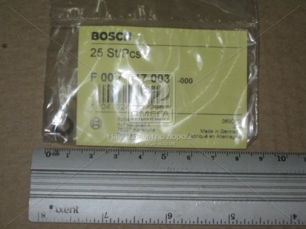 F 00V C17 003 Bosch Кільце ущільнювача форсунки (вир-во BOSCH)