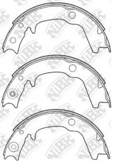 FN6704 NiBK Тормозные колодки барабанные