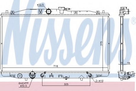 68152 Nissens Радиатор системы охлаждения