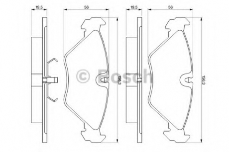 0 986 461 766 Bosch Гальмівні колодки дискові