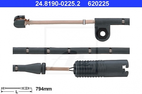24.8190-0225.2 ATE Датчик зносу гальмівних колодок