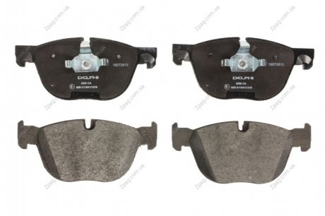 Комплект гальмівних колодок з 4 шт. дисків LP2090