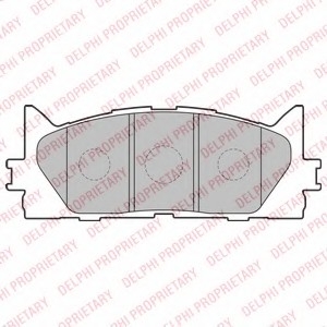 LP2169 DELPHI Комплект гальмівних колодок з 4 шт. дисків