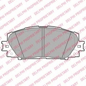 LP2135 DELPHI Комплект гальмівних колодок з 4 шт. дисків